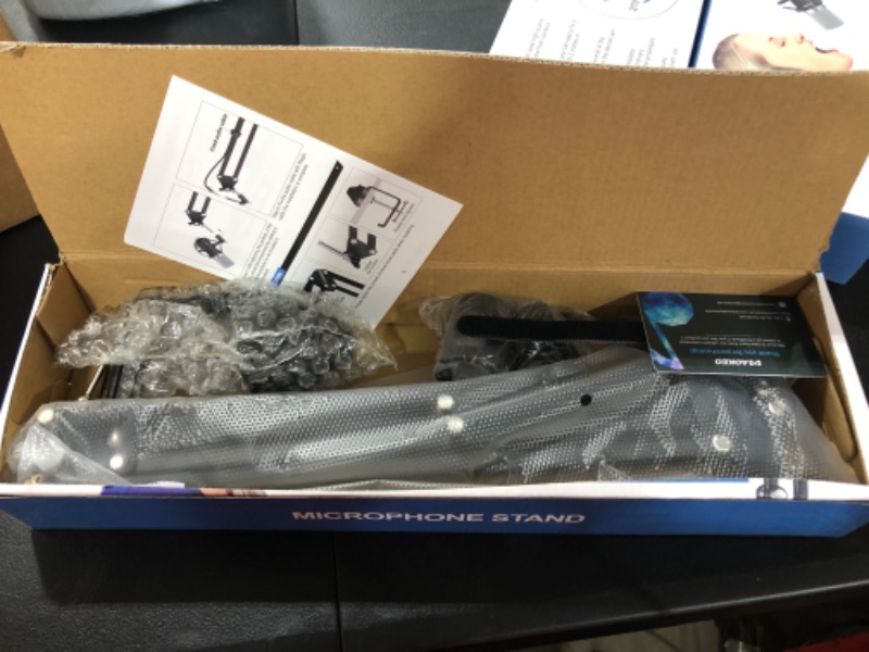 Photo 1 of Microphone Arm,Aokeo AK-35 Microphone Desk Stand-Microphone Suspension Boom Scissor Arm Stand For Blue Yeti,Blue Snowball iCE,QuadCast,Elgato.(MICROPHONE NOT INCLUDED)