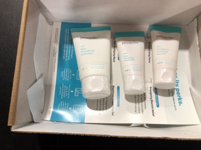 Photo 3 of Proactiv+ 3 Step Advanced Skincare Acne Treatment - Benzoyl Peroxide Face Wash, Salicylic Acid Exfoliator for Face And Pore Minimizer - 30 Day Complete Acne Skin Care Kit
