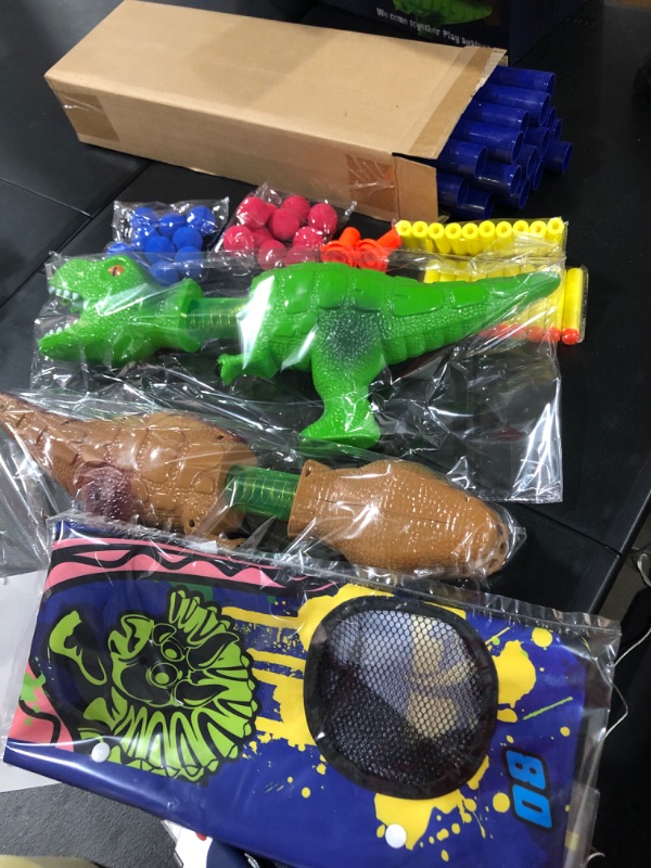 Photo 2 of LOL-FUN Shooting Game Toys for 6 7 8 Year Old Boys and Girls, Dinosaur Gun Toys for Kids Gift
