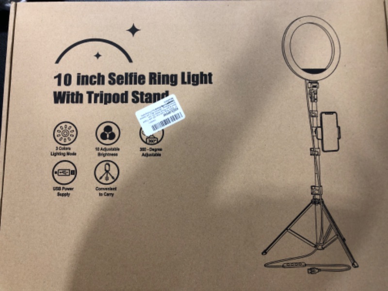 Photo 3 of 10 INCH SELFIE RING LIGHT WITH TRIPOD STAND