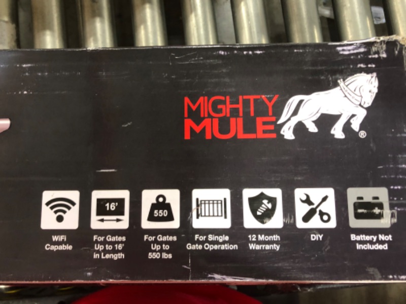 Photo 7 of Mighty Mule MM371W Automatic Gate Opener (SMART), Single, BLACK