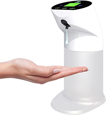 Photo 1 of Automatic Soap Dispenser Touchless, 600ml/20oz Electric Liquid Soap Dispenser 2 Level, Waterproof Battery/DC Auto Dishwashing Soap Dispenser for Bathroom/Hotel/Kitchen/Office
