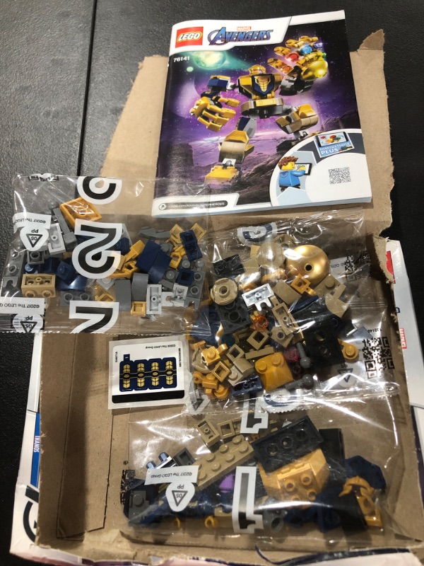 Photo 1 of LEGO Marvel Avengers Thanos Mech 76141 Cool Action Building Toy for Kids with Mech Figure Thanos Minifigure (152 Pieces)

