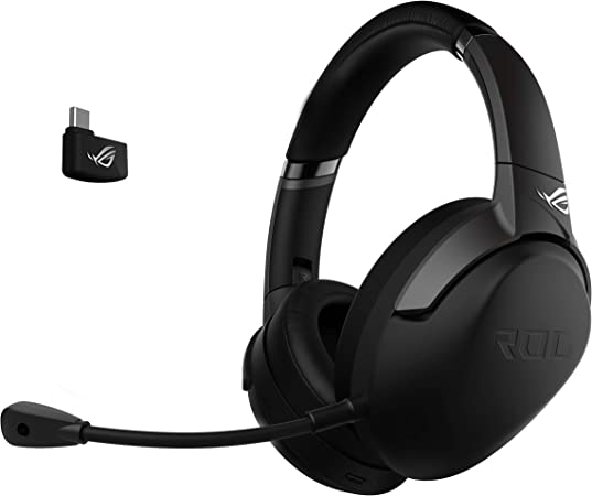 Photo 1 of ASUS ROG Strix Go 2.4 Wireless Gaming Headset with USB-C 2.4 GHz Adapter | Ai Powered Noise-Cancelling Microphone | Over-Ear Headphones for PC, Mac, Nintendo Switch, and PS5/4
