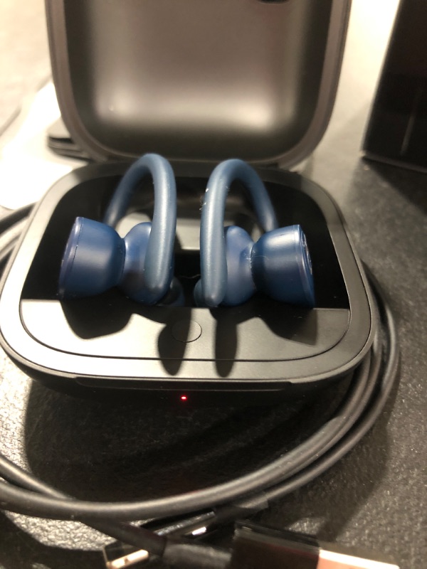 Photo 3 of Powerbeats Pro Wireless Earphones - Apple H1 Headphone Chip, Class 1 Bluetooth, 9 Hours of Listening Time, Sweat Resistant Earbuds, Built-in Microphone - Navy
