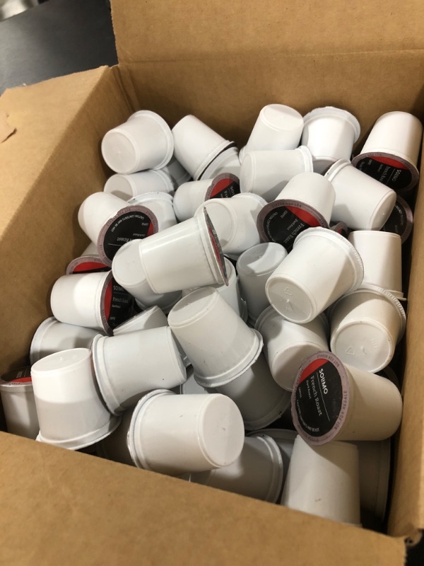 Photo 1 of 100 Ct. Solimo Dark Roast Coffee Pods (French Roast) **BEST BY:10/13/2023**
