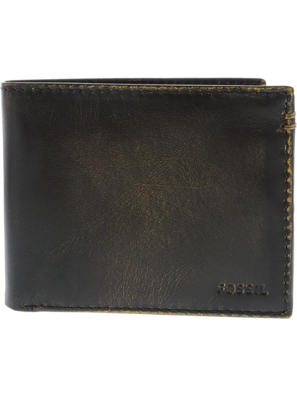 Photo 1 of Fossil Men's Wade Bifold Leather Wallet
