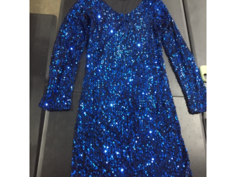 Photo 1 of (M) Blue sparkling dress 
