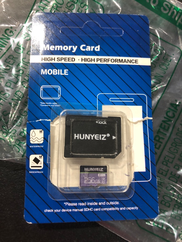 Photo 2 of Micro SD Card 256GB High Speed SD Card 256GB TF Card Class 10 Memory Card with Adapter for Cellphone Surveillance Camera Tachograph Tablet Computers
