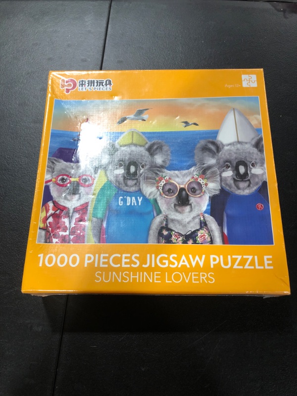 Photo 2 of 1000 Piece Adult Jigsaw Puzzle, for Girls and Boys 1000 Pieces Puzzle Game for Kids,Large Finished Size: 27.56" x 19.69"(Sunshine Lovers)