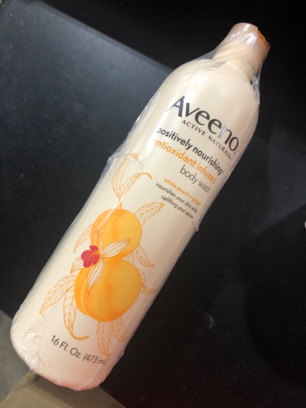 Photo 2 of Aveeno Positively Nourishing White Peach And Ginger Body Wash - 16 fl oz