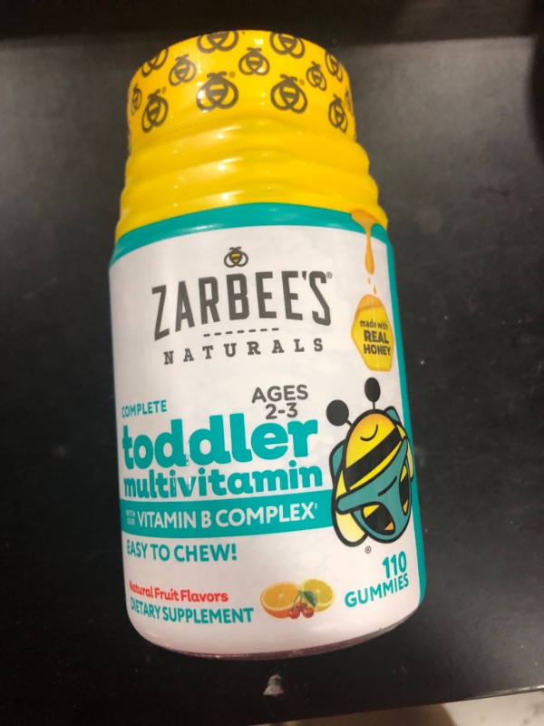 Photo 1 of Kid's Complete Toddler Multivitamin Gummies Fruit, Fragrance-Free
EXP: 07/2023
