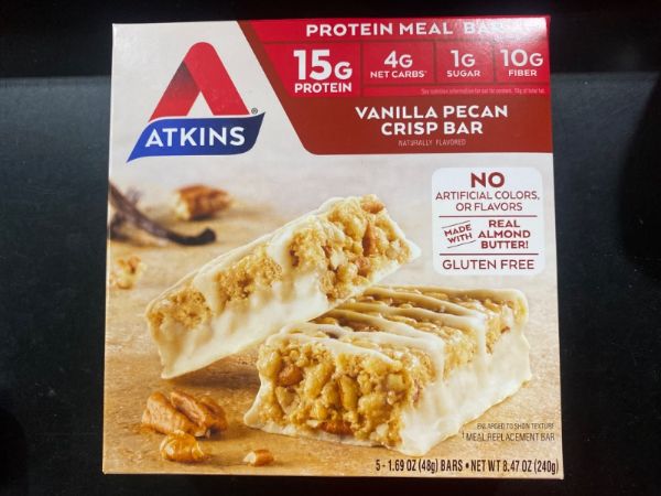 Photo 2 of Atkins Almond Butter Meal Bars - Vanilla Pecan Crisp - 5ct
EXP:15 FEB 2021