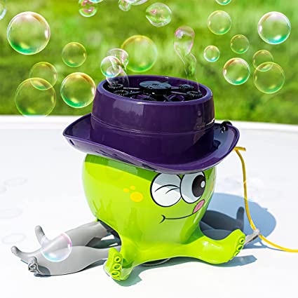 Photo 1 of Bubble Machine Toys for Kids, Octopus Automatic Bubble Maker, Rechargeable Bubble Blower Walkable Outdoors for Boys Girls Parties Birthday Gifts, Green
