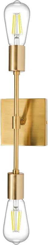Photo 1 of Bathroom Vanity Light Fixtures, 2 - Light Wall Sconce Fixture, Gold Vanity Light for Hallway Bathroom Kitchen Toilet Bedroom Restaurant
