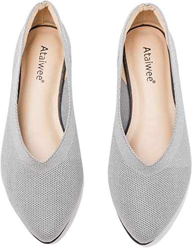 Photo 1 of Ataiwee Women's Wide Width Flat Shoes, Plus Size Casual Pointy Toe Slip on Wide Ballet Shoes.
SIZE 7.5 