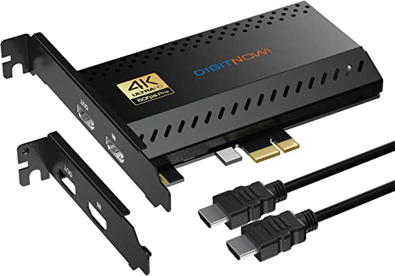 Photo 1 of DIGITNOW PCIe Capture Card 4Kp60 - Live Gamer 4K Video Capture Card with HDMI Input/Output, Ultra-Low Latency for Streaming and Recording Nintendo Switch, PS5, PS4, Xbox Series X/S, Xbox One X
