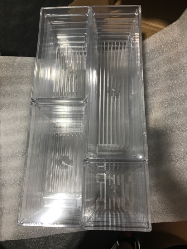 Photo 2 of 14 PCS Clear Plastic Drawer Organizer Tray for Makeup, Kitchen Utensils, Jewelries and Gadgets
