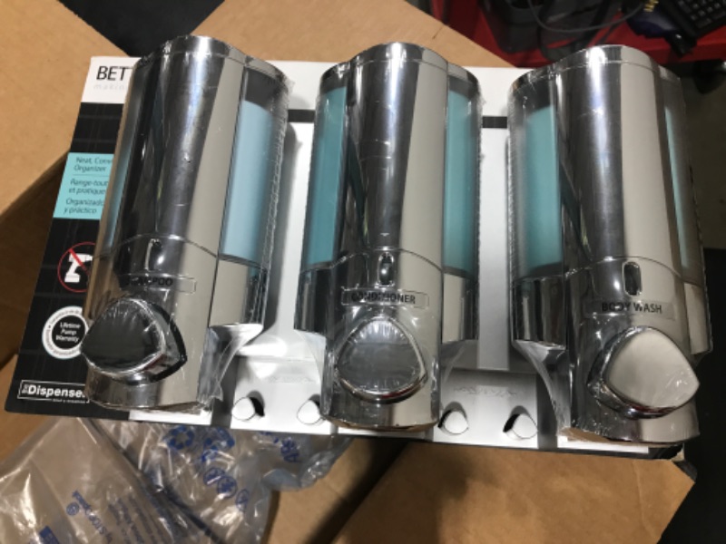 Photo 1 of Better Living Aviva Dispenser III in Chrome, Grey
