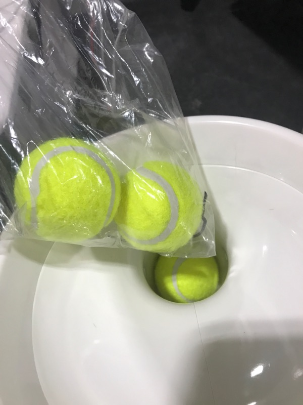 Photo 3 of Automatic Dog Ball Launcher, Tennis Ball Thrower Machine for Small and Medium Dogs, Interactive Dog Toys, 3PCS Tennis Balls Included
