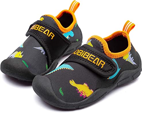 Photo 1 of HOBIBEAR Boys Girls Water Shoes Quick Dry Closed-Toe Aquatic Sport Sandals
 size 28