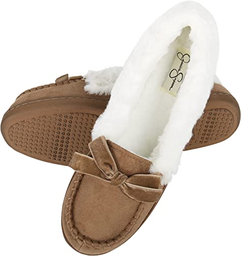 Photo 1 of Jessica Simpson Women's Micro Suede Moccasin Indoor Outdoor Slipper Shoe
size xxl 10/11