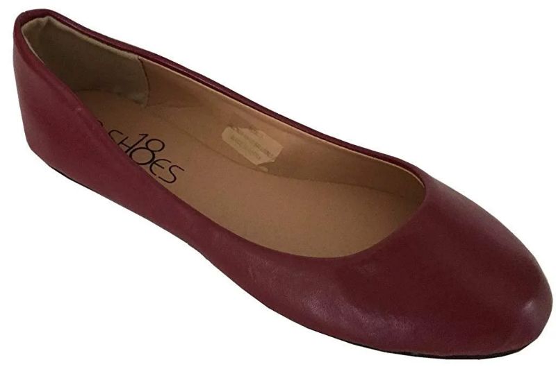 Photo 1 of sH18es Womens Ballerina Ballet Flat Shoes SIZE 7 burgundy