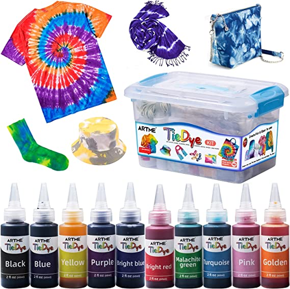 Photo 1 of ARTME Tie Dye Kit, 20 Colors with 40 Bag Pigments, All-in-1 Tie Dye Kits Perfect for Kids and Adults, DIY Tie Dye Set for Group Activity, Non Toxic Tie Dye Kit
