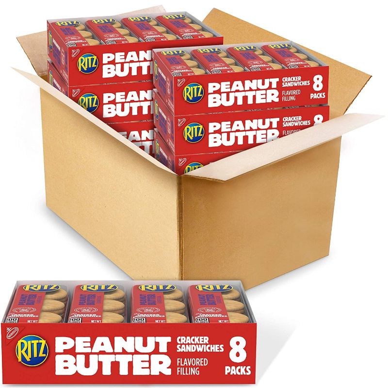 Photo 1 of 6 PACK Ritz Peanut Butter Cracker Sandwich, 8 Packs - 10.8 Oz | CVS
EXPIRES 08/30/2022