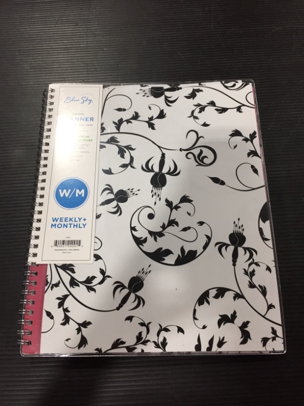 Photo 2 of Blue Sky 2021 Weekly & Monthly Planner, Flexible Cover, Twin-Wire Binding, 8.5" x 11", Analeis (124091)
