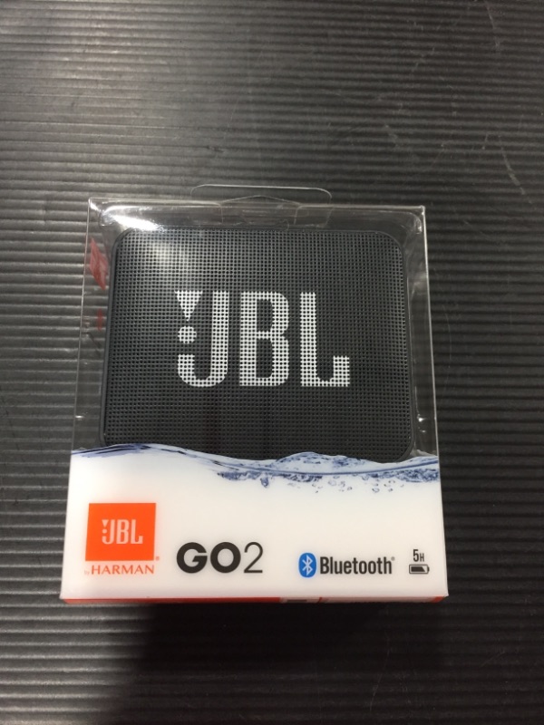 Photo 2 of JBL GO2 - Waterproof Ultra-Portable Bluetooth Speaker - Black
