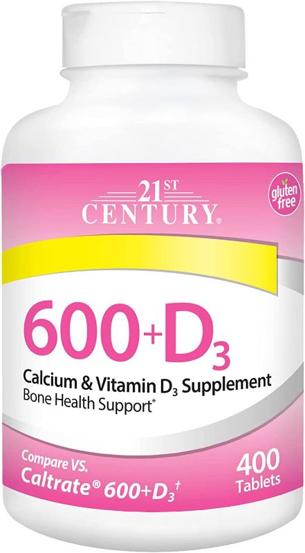 Photo 1 of 21st Century Calcium Plus D Supplement, 600 mg, 400 Count
EXPIRES 01/2024