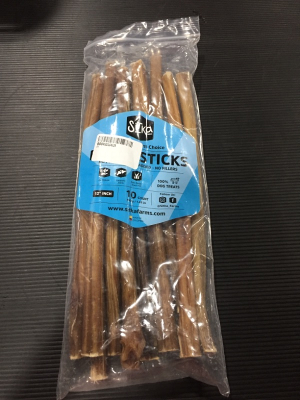 Photo 2 of Best Bully Sticks 12 Inch All-Natural Premium Jumbo Bully Sticks for Dogs - 12” Fully Digestible, 100% Grass-Fed Beef, Grain and Rawhide Free | 10 Pack | Dog Chews for Aggressive Chewers
