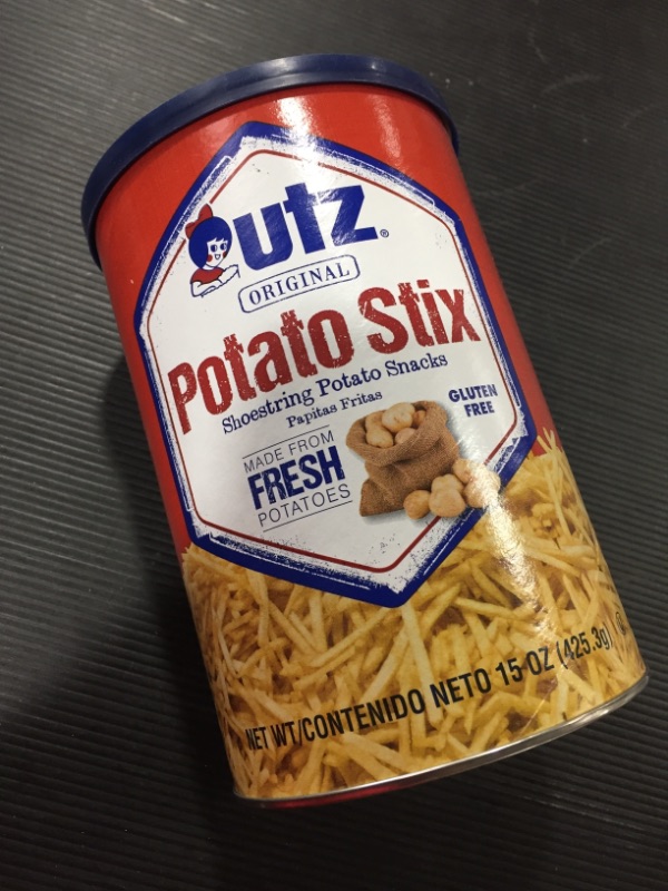 Photo 2 of 15 oz Utz Potato Stix Canister
expires 10/2022