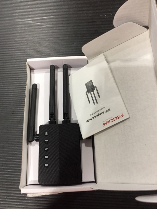 Photo 1 of WiFi Range Extender 1200Mbps Signal Booster Repeater, Foscam 2.4G & 5GHz Dual Band Wireless Amplifier with Intelligent Signal Indicator, One Button Setup with Ethernet Port
