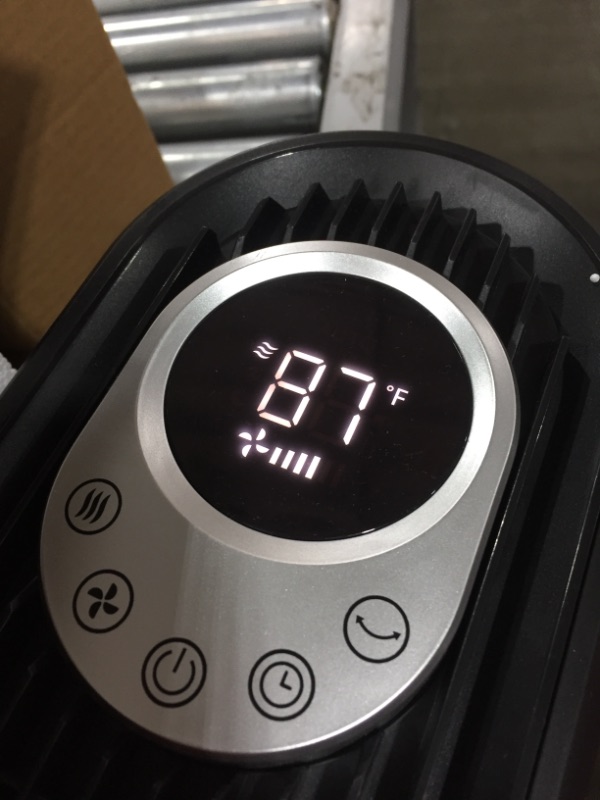 Photo 3 of Dreo Cruiser Pro T1 Tower Fan, 42 Inch Quiet Oscillating Bladeless Fan with Remote, 6 Speeds, 3 Modes, LED Display, 12H Timer, Black Floor Standing Fan Powerful for Indoor Home Bedroom Office Room
