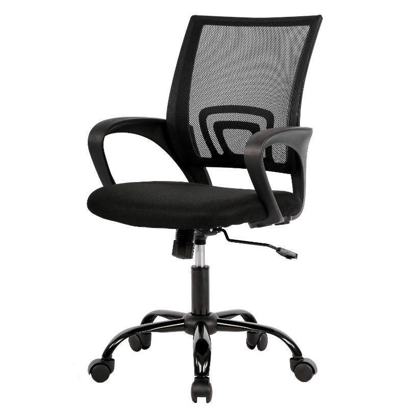 Photo 1 of Mesh Office Chair Desk Chair Computer Chair Ergonomic Adjustable Stool Back Support Modern Executive Rolling Swivel Chair for Women & Men, Black
