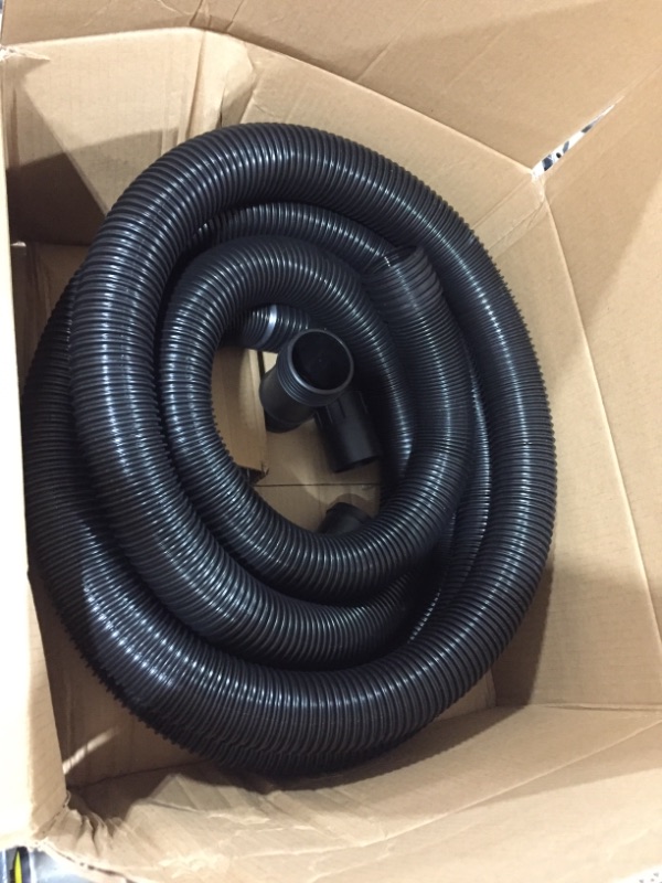 Photo 2 of 10 Foot Long Dust Collection Power Tool Hose Kit for Multiple Types/Brands of Power Tools and Work Shop Vacuums with Threaded Fittings
