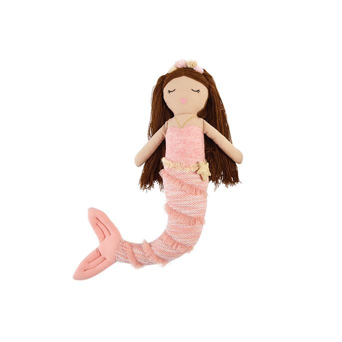 Photo 1 of Pink Linen Mermaid Doll
