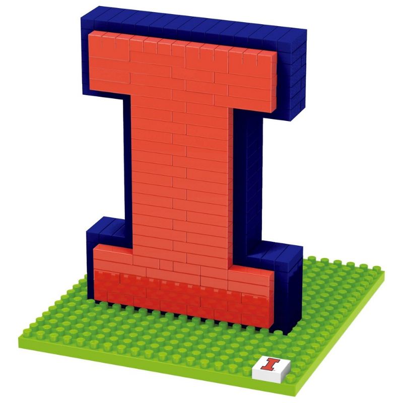 Photo 1 of NCAA Illinois Fighting Illini 3D BRXLZ Mascot Puzzle 1000pc
