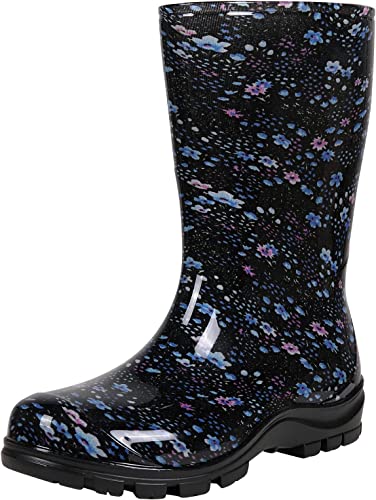 Photo 1 of Asgard Women's Mid Calf Rain Boots Printed Waterproof Rubber Boots Short Garden Shose
SIZE 9 