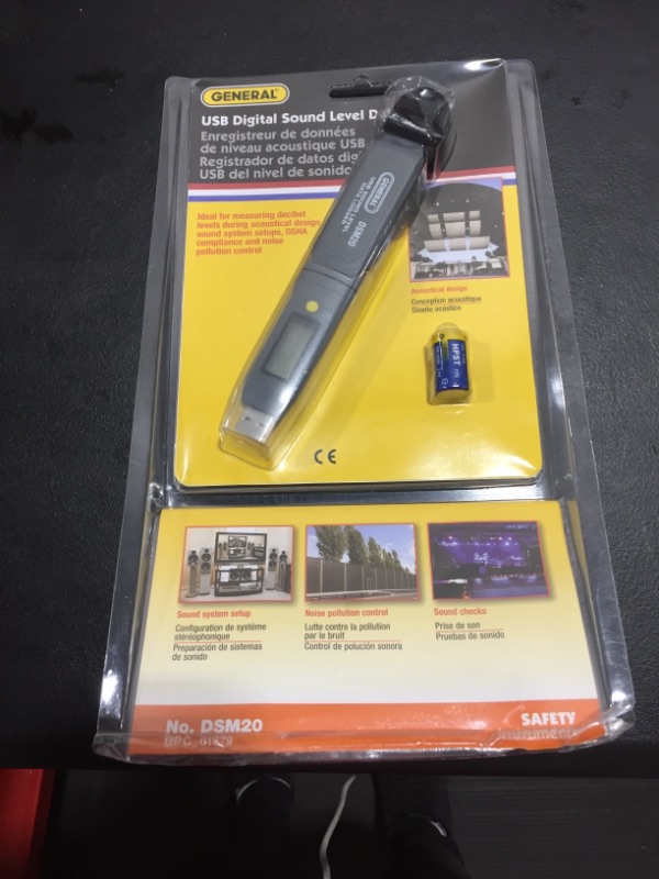 Photo 2 of General Tools DSM20 USB Digital Sound Level Data Logger
