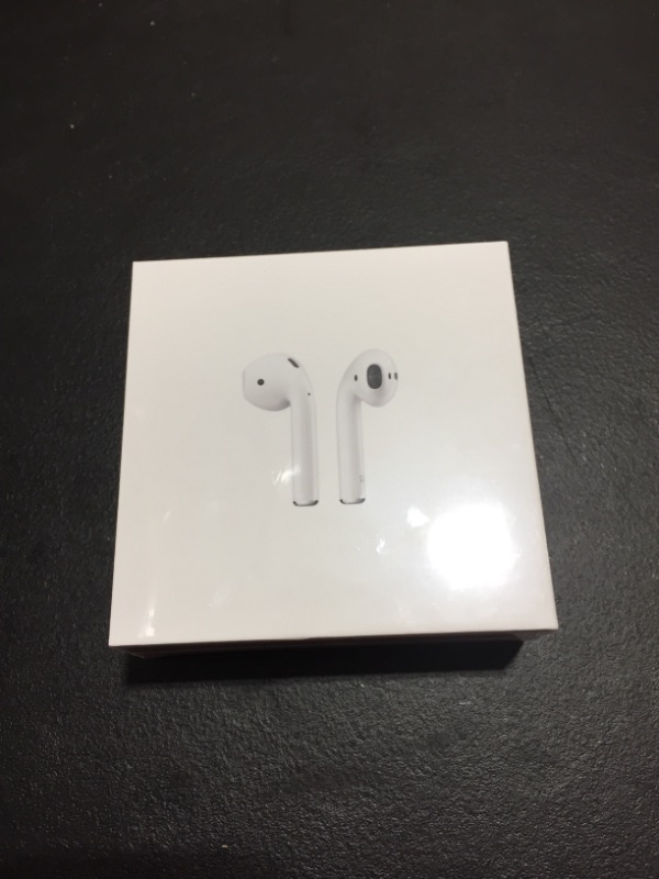 Photo 2 of Apple AirPods (2nd Generation) Wireless Earbuds with Lightning Charging Case Included. Over 24 Hours of Battery Life, Effortless Setup. Bluetooth Headphones for iPhone
FACTORY SEAL 