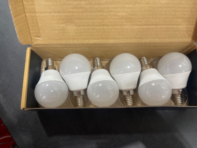 Photo 2 of 6 watt(60w Equivalent) Hansang LED Bulbs Light E12 Screw Base Candelabra Round Bulb 600 Lumen