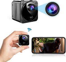 Photo 1 of SPY CAMERA HIDDEN CAMERA 4K FULL HD WIRELESS WIFI MINI CAMERA WITH LIVE FEED AND VIDEO NANNY CAM WITH PHONE APP HIDDEN SPY CAM WITH NIGHT VISION MOTION DETECTION FOR CAR HOME OFFICE INDOOR SECURITY