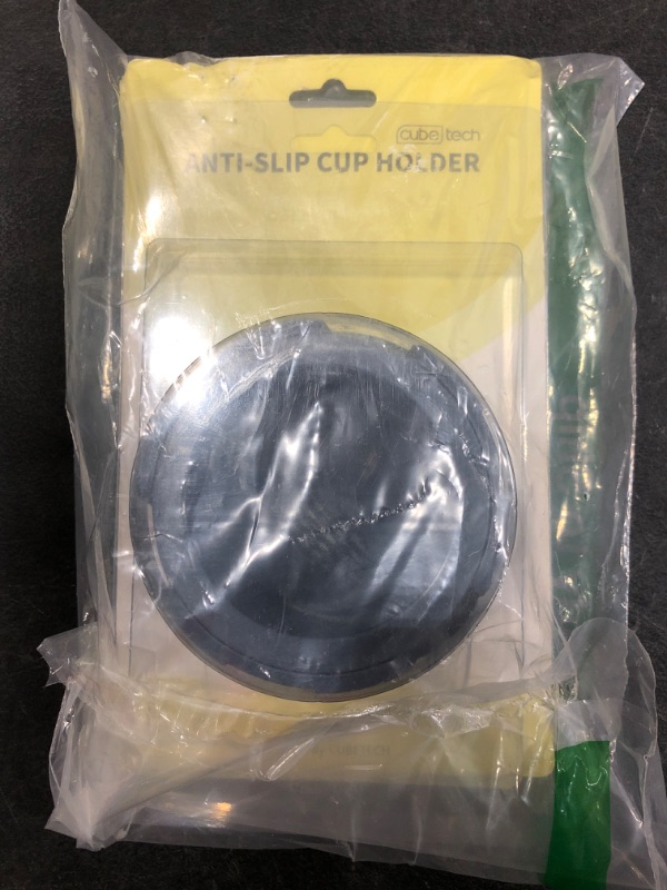 Photo 2 of Anti-Spill Cup Holder, Drink Coaster with Anti-Slip Mat Fits Drink for Home Office Outdoors (Grey)
