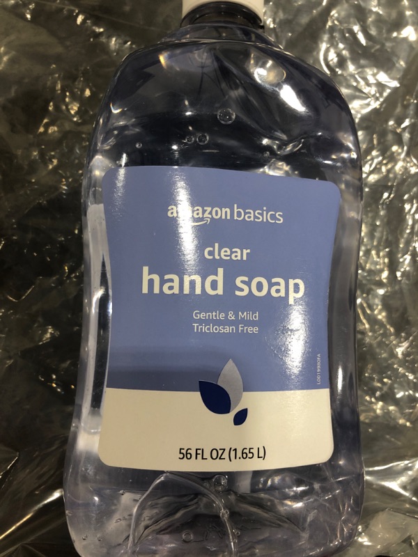 Photo 1 of AMAZON ESSENTIALS CLEAR HAND SOAP 1.65L