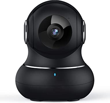 Photo 1 of Indoor Camera, Crzwok 1080P Home Security Camera, Pet Camera with Phone App,Night Vision, Motion Detection, 2-Way Audio, 360 Degree WiFi Camera Wireless for Baby/Dog/Nanny, Work with Alexa(Black)
