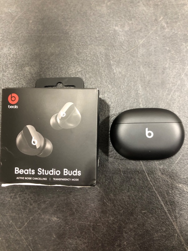 Photo 2 of Beats Studio Buds – True Wireless Noise Cancelling Earbuds – Compatible with Apple & Android, Built-in Microphone, IPX4 Rating, Sweat Resistant Earphones, Class 1 Bluetooth Headphones - Black
