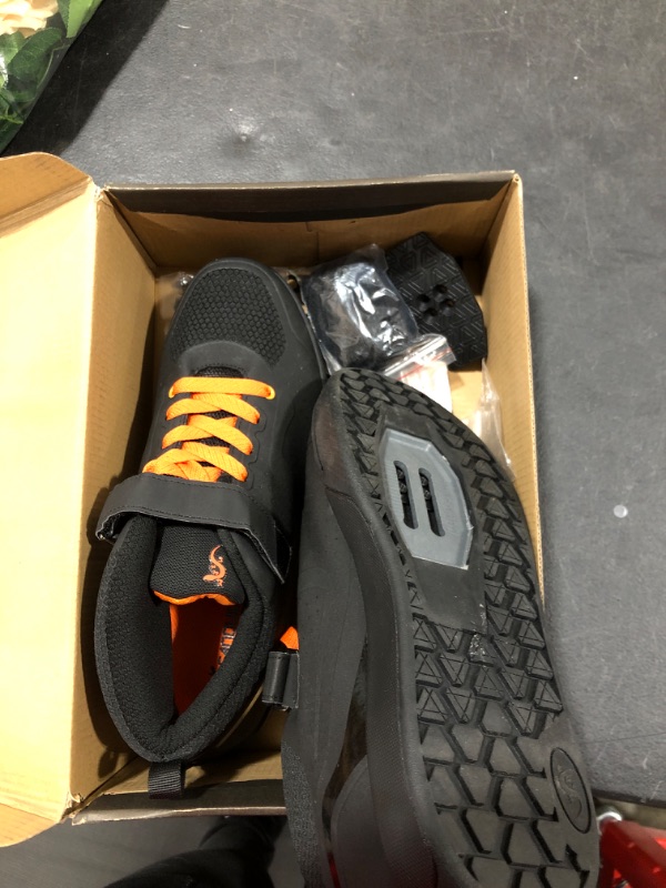Photo 1 of SANDUGO Mens MTB Mountain Bike SPD Cycling Shoes,Suitable Mountain Biking DH Enduro, Compatible All 2 Bolts Pedals,Black
SIZE 11 